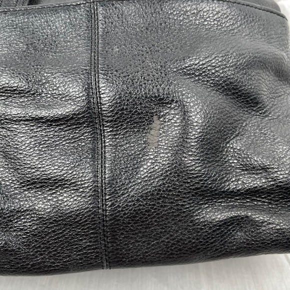 STONE &‎ CO Black Leather Shoulder Bag Purse Lined Good Condition - Picture 5 of 11